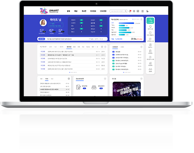 하이트진로 PC 웹페이지