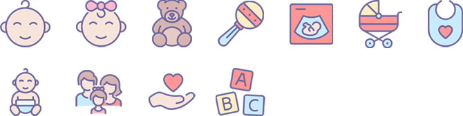임신출산 앱 Icon Illust