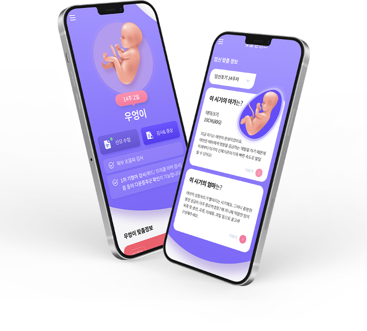 임신출산 앱 mo 메인페이지