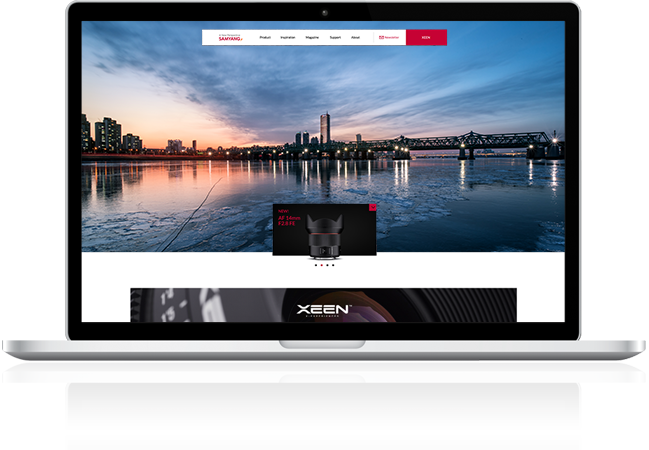 삼양옵틱스 PC 웹페이지